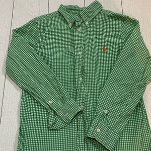POLO- Boys Size 7 Long Sleeve Button Down
